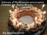 Gâteau d'Halloween-niversaire façon Paris-Brest selon Christophe Felder