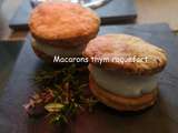 Macarons thym roquefort