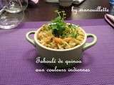 Taboulé de quinoa aux couleurs indiennes