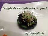 Tapenade d'olives noire au persil