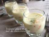 Velouté glacé thaï lait de coco crevettes