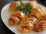 Apéro ou entrée: croissants jambon fromage