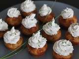 Concours cupcakes, côté salé: mini cupcakes thon – emmental