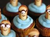 Moi moche et méchant minions: cupcakes mignons à la banane