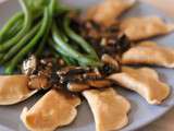 Raviolis végétaliens carottes et oignons