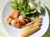 Saint Jacques agrumes et pointes d’asperges