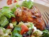 Poulet au tatziki et salade à la pastèque et feta: colorez vos assiettes avec des saveurs grecques
