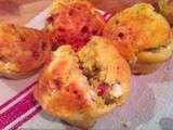 Muffins chèvre et lardons