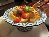 Poulet au curry rouge et au lait de coco