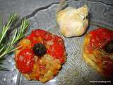 Tatin de tomates cerises poivrons au vinaigre balsamique