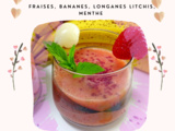 Video Crème glacée aux fraises/longanes/bananes et menthe