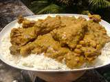 Poulet à l'indienne (garam massala-cardamone-cumin-curry)