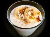 Tapioca au lait de coco et aux bananes