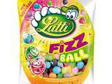 Fizzball ; 1er bonbon dragéifié piquant par Lutti