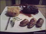 Cailles farci pommes et foie gras
