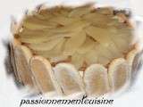 Charlotte choco-poire à l'agar agar