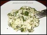 Risotto au chèvre et aux épinards