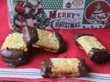 Bâtonnets amandes et chocolat (Bredele - Petits gâteaux de Noël)