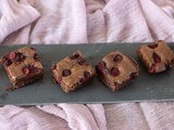 Brownies chocolat framboises