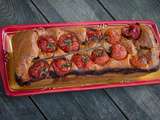 Cake tomates, mozzarella et basilic (recette de Julie Andrieu)