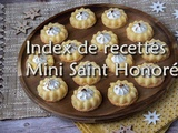 Index de recettes « Mini Saint Honoré »