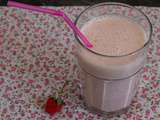 Milkshake fraises et sirop d'érable