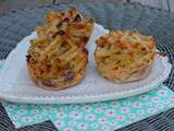 Muffins de macaronis au cheddar et pancetta