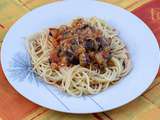 Spaghettis aux aubergines et à la mozzarella (au Cookeo ou sans)