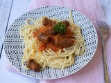 Spaghettis aux merguez et tomates séchées