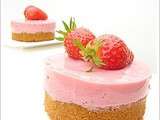 Bavarois aux fraises au tofu soyeux