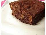 Brownie à la noix de coco sur mousse de yaourt