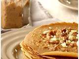 Crêpes à la farine de châtaigne et sa tartinade de fruits secs