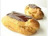 Eclairs au chocolat noir sans gluten et sans produits laitiers