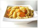 Pâtes aux carottes et poireaux