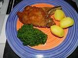 Côte de porc surprise panée