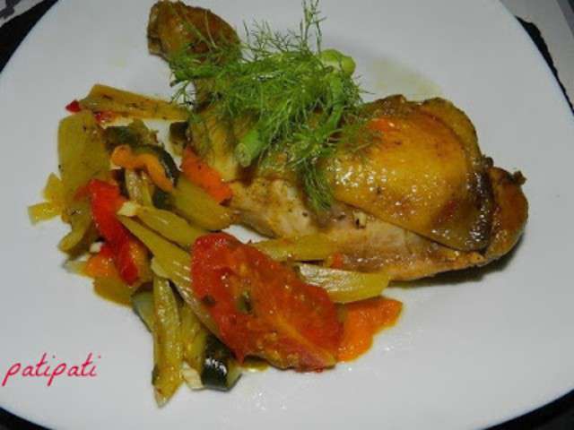 Les Meilleures Recettes de Cuisse de poulet et Poulet aux légumes