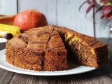 Gâteau potiron chocolat : un excellent marbré d’automne