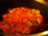 Soupe au potiron et carottes