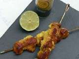 Brochettes de poulet au garam massala