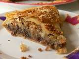 Galette aux noisettes, pralin et chocolat