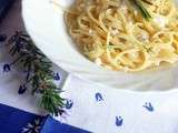 Bavette cacio e pepe au romarin