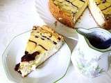 Cheesecake chocolat blanc et myrtilles