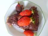 Cheesecake fraise-chocolat (sans cuisson)