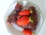 Cheesecake fraise-chocolat (sans cuisson)