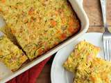 Zucchini slice - Entre une quiche et un cake, la  tranche de courgette  australienne