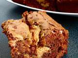 Brownies marbrés au beurre de cacahuètes