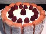 Charlotte framboises et litchis... Culino Versions du mois d'Octobre