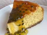 Cheesecake mangue et fruits de la passion