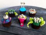Cupcakes monstres d'Halloween (au potimarron)