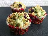 Muffins pistache-cranberries aux couleurs de Noël... Culino Versions du mois de Décembre